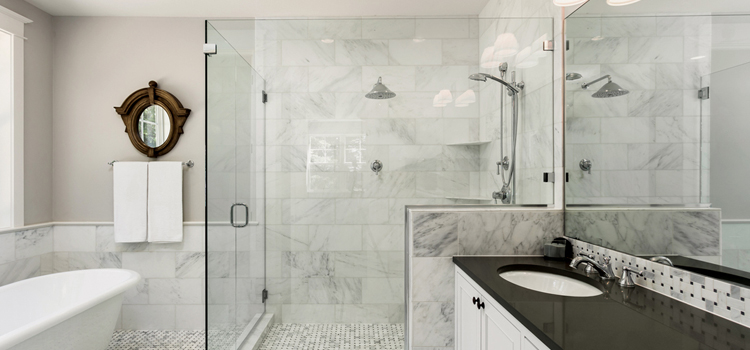 bathroom shower door installation in La Mirada